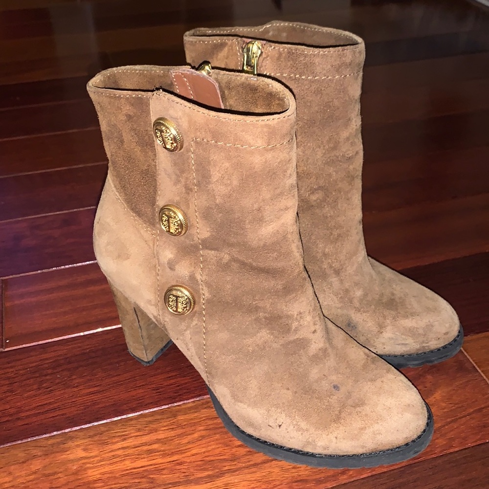 Brown Suede Isaac Mizrahi Booties